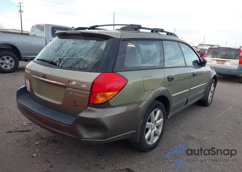 2006 Subaru Outback 2.5I z USA, uszkodzony, nr VIN 4S4BP61C267349026